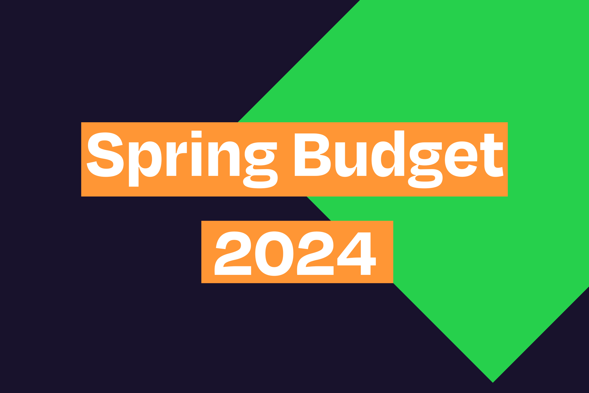 Spring budget 2024 title card